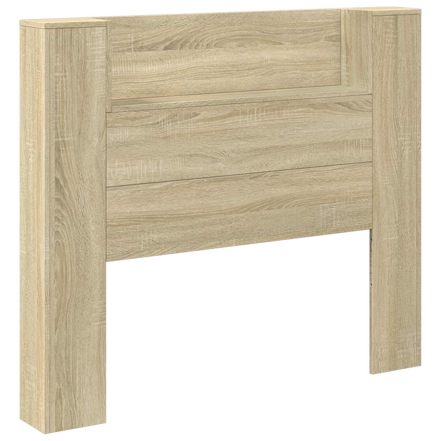 Testata con Mobile e LED Sonoma 120 x 16,5 x 103,5 cm