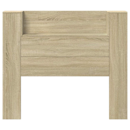 Testata con Mobile e LED Sonoma 120 x 16,5 x 103,5 cm