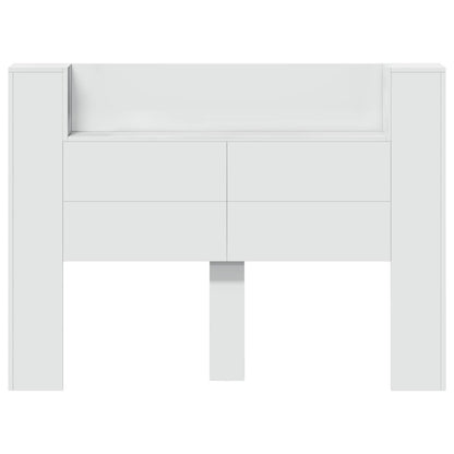 Testata con Mobile e LED Bianco 140 x 16,5 x 103,5 cm