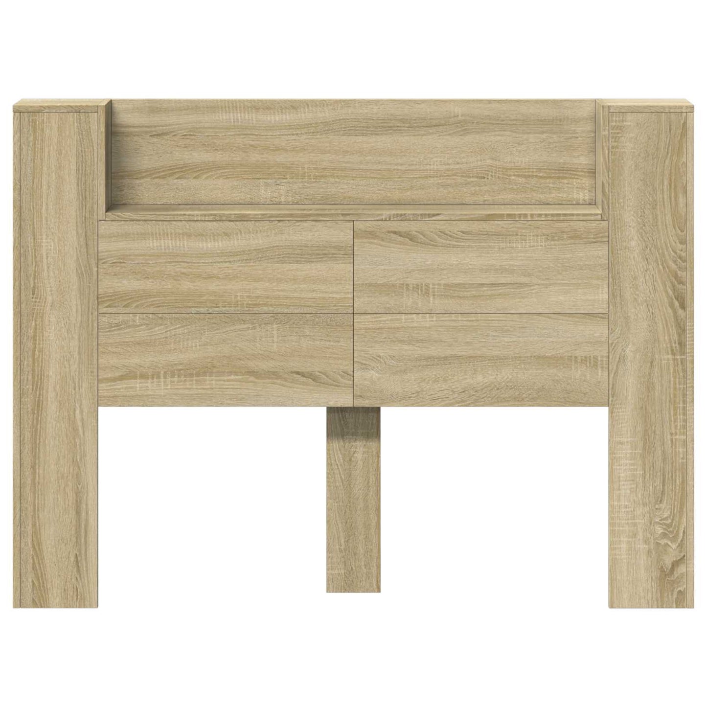 Testata con Mobile e LED Sonoma 140 x 16,5 x 103,5 cm