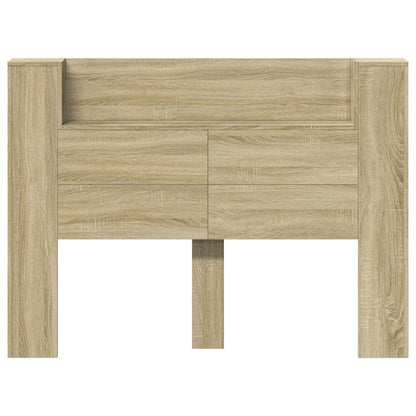 Testata con Mobile e LED Sonoma 140 x 16,5 x 103,5 cm
