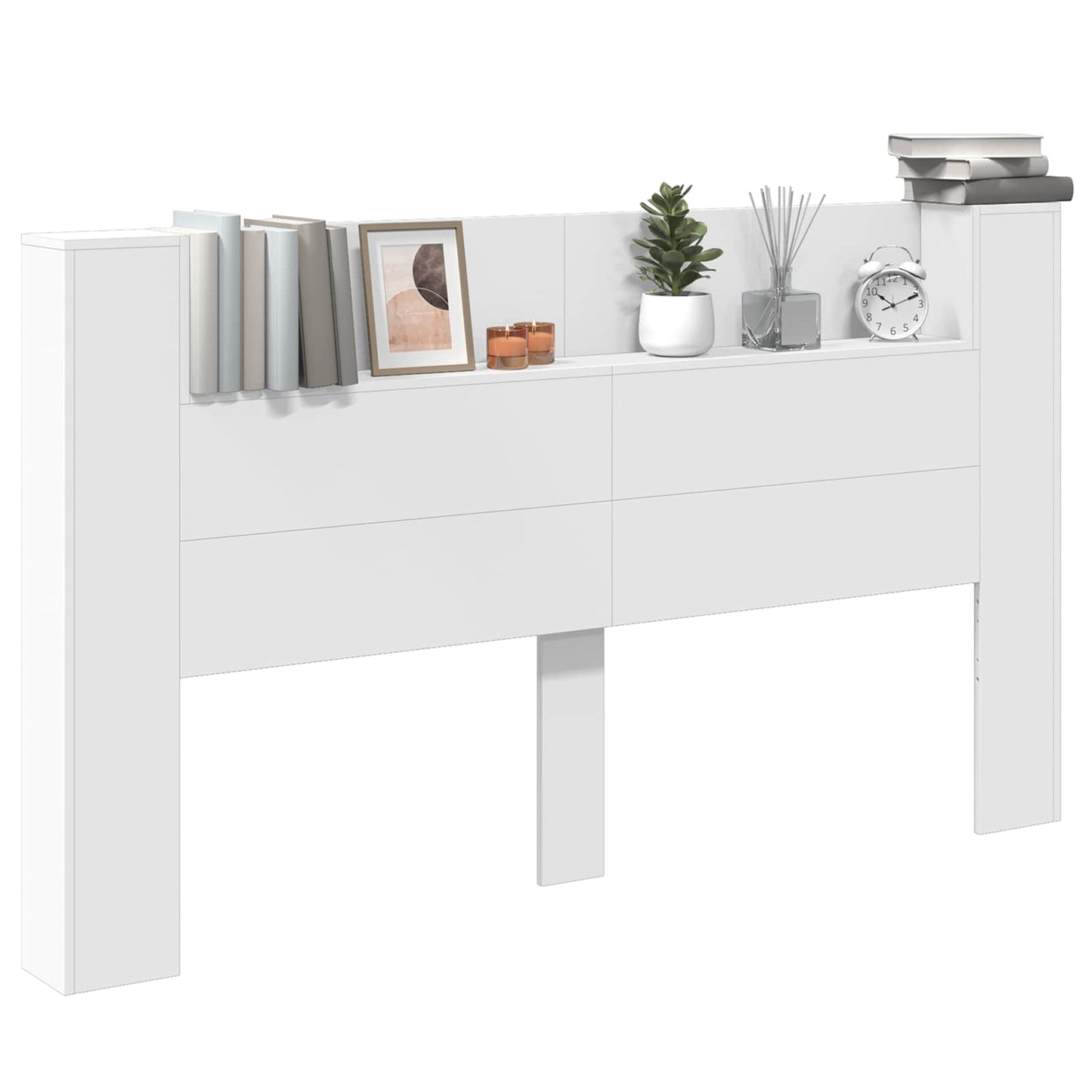 Testata con Mobile e LED Bianco 180 x 16,5 x 103,5 cm