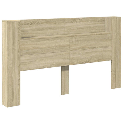 Testata con Mobile e LED Sonoma 180 x 16,5 x 103,5 cm