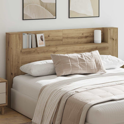 Testata con Mobile e LED Rovere Artigianale Legno multistrato