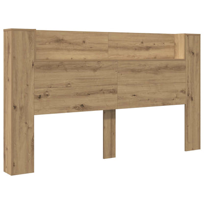 Testata con Mobile e LED Rovere Artigianale Legno multistrato