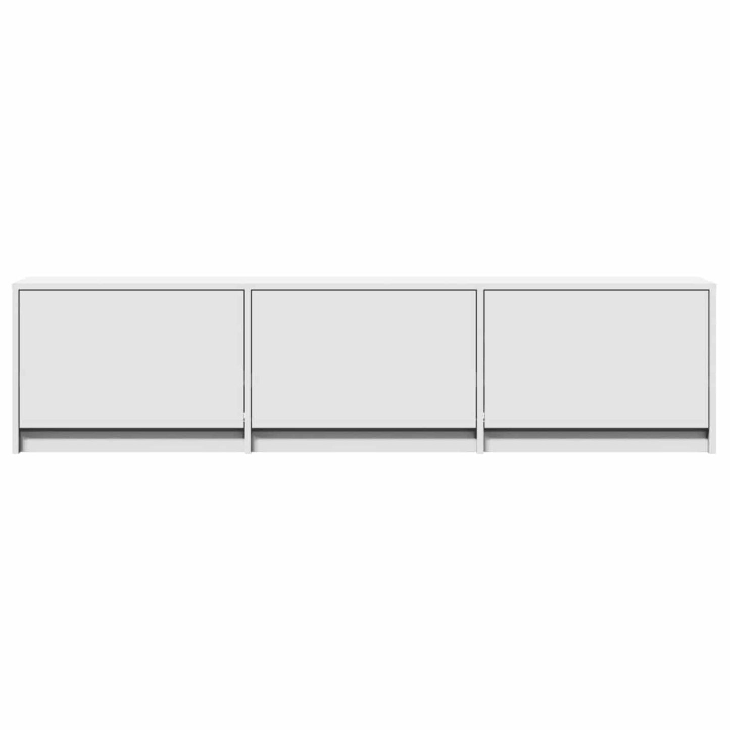 Mobile TV con led Bianco 165 x 34 x 40 cm Legno multistrato