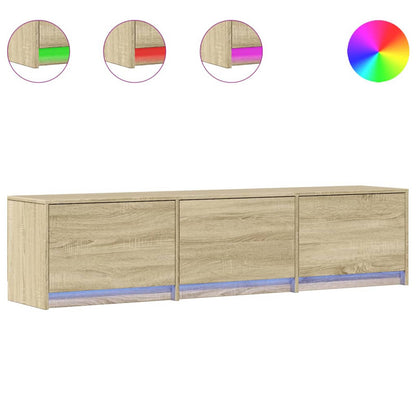 Mobile TV con led Sonoma 165 x 34 x 40 cm Legno multistrato