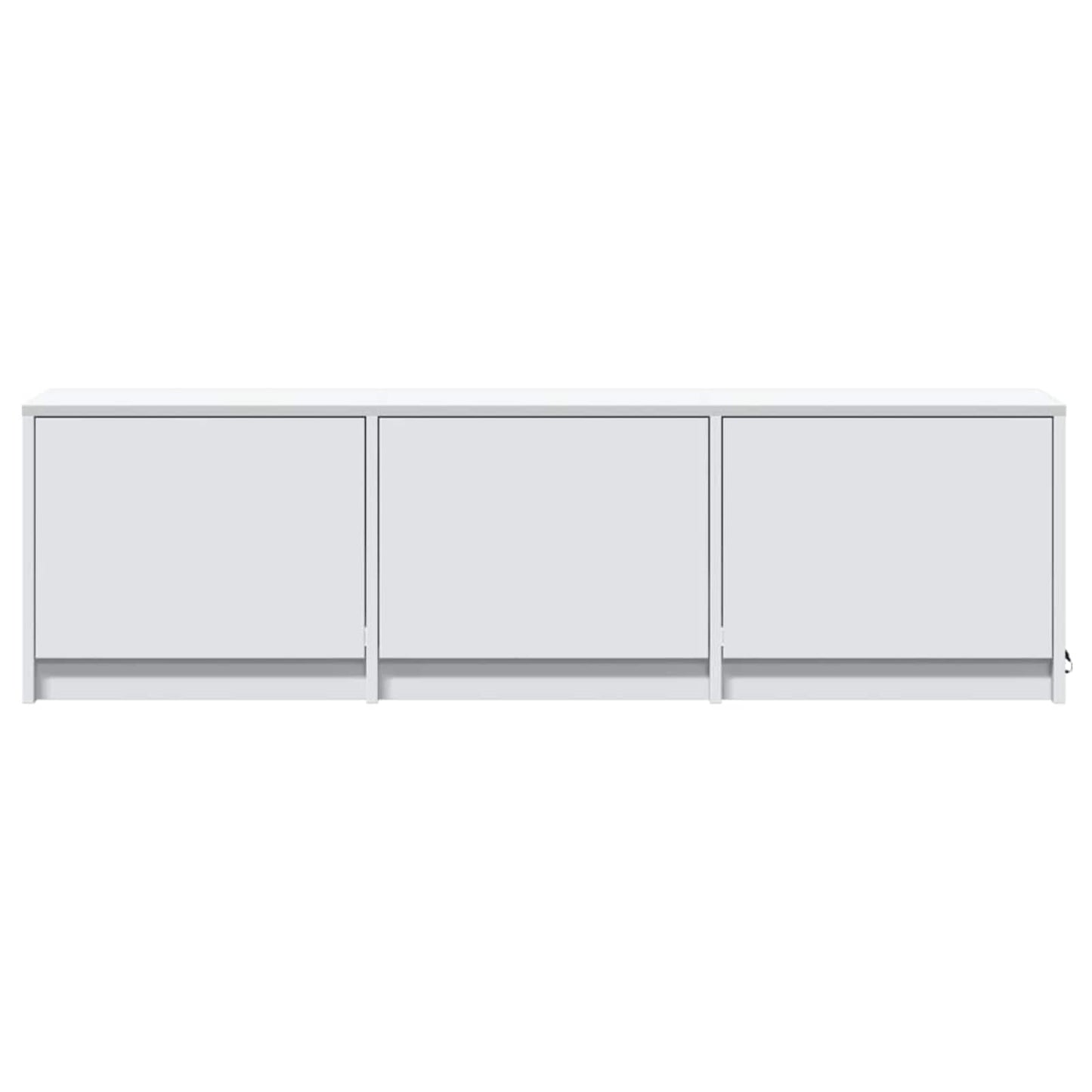 Mobile TV con led Bianco 140 x 34 x 40 cm Legno multistrato