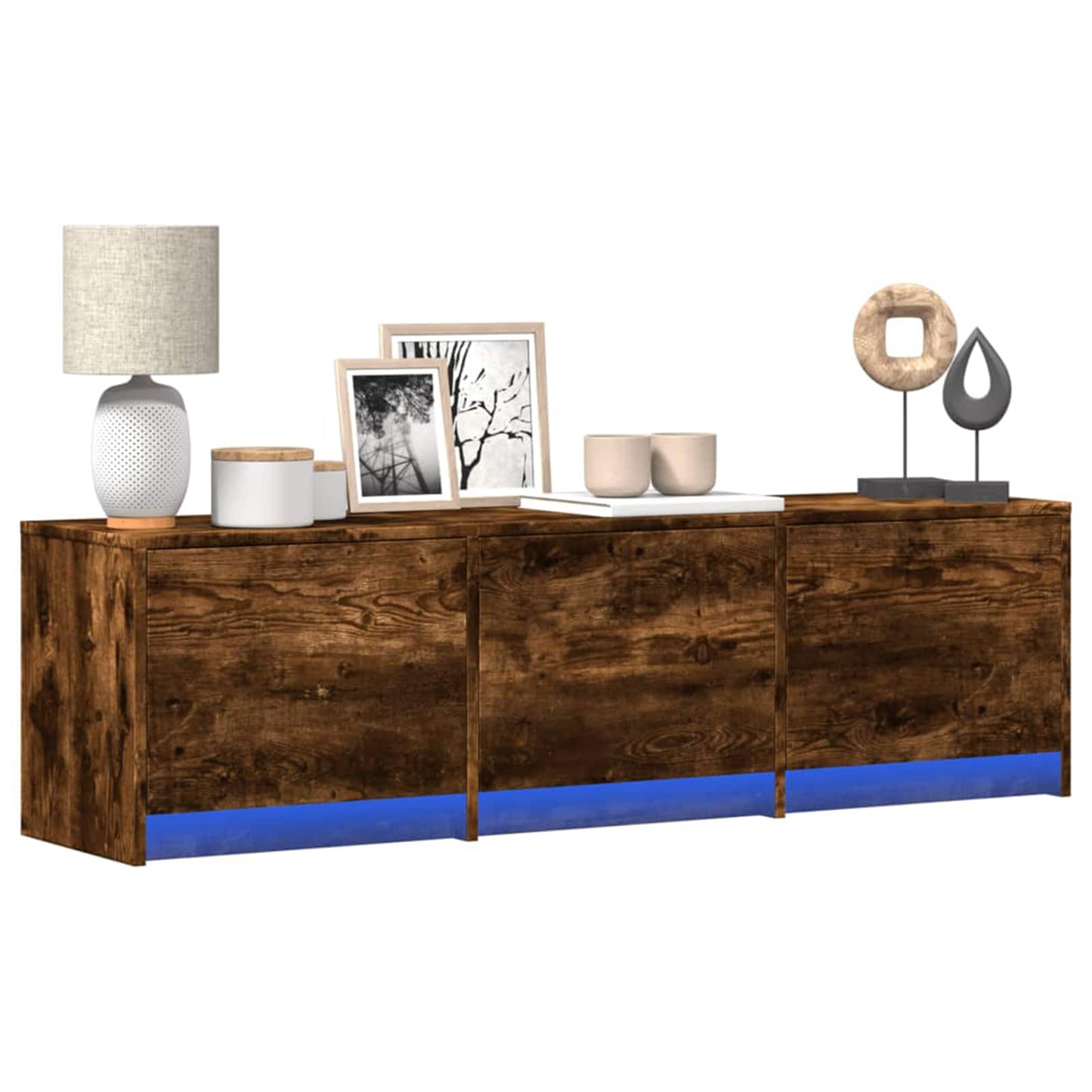 Mobile TV Rovere fumÃ© 140 x 34 x 40 cm Legno multistrato