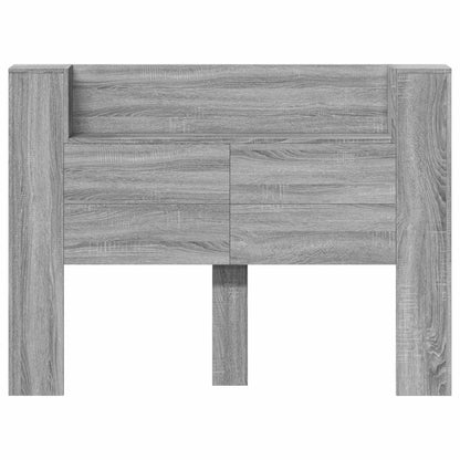 Testata con Mobile e LED Sonoma grigia 140 x 16,5 x 103,5 cm