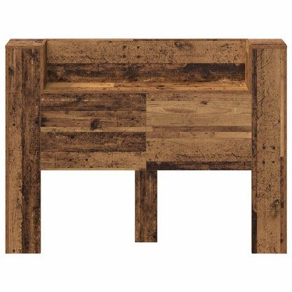 Testata con Mobile e LED Legno vecchio 140 x 16,5 x 103,5 cm