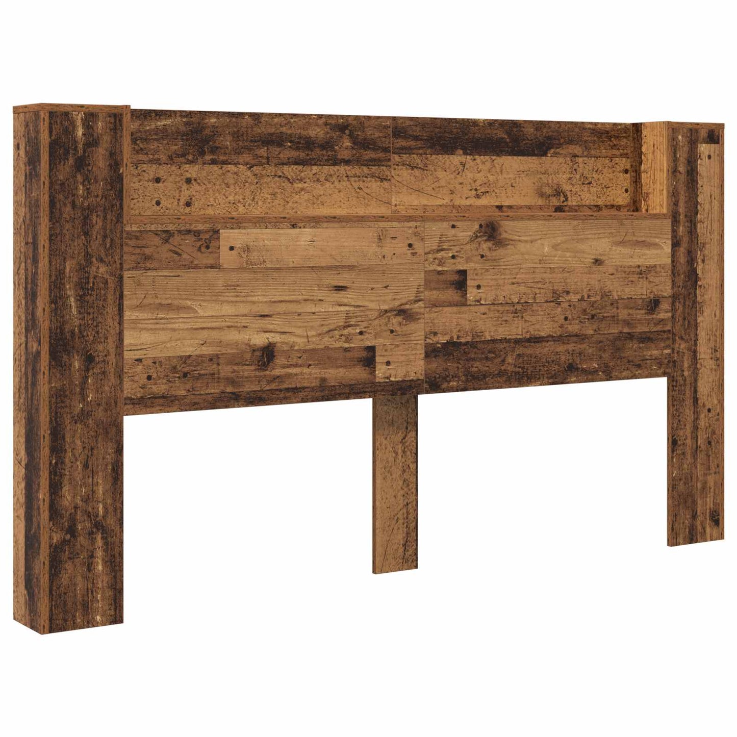 Testata con Mobile e LED Legno vecchio 180 x 16,5 x 103,5 cm