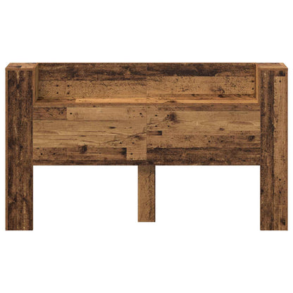 Testata con Mobile e LED Legno vecchio 180 x 16,5 x 103,5 cm