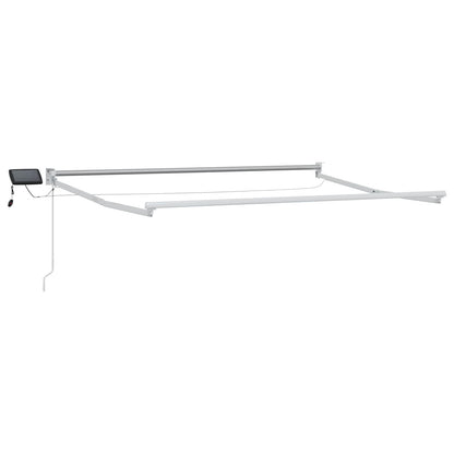 Tenda retrattile manuale con LED Blu e Bianco 2,5 x 2 m
