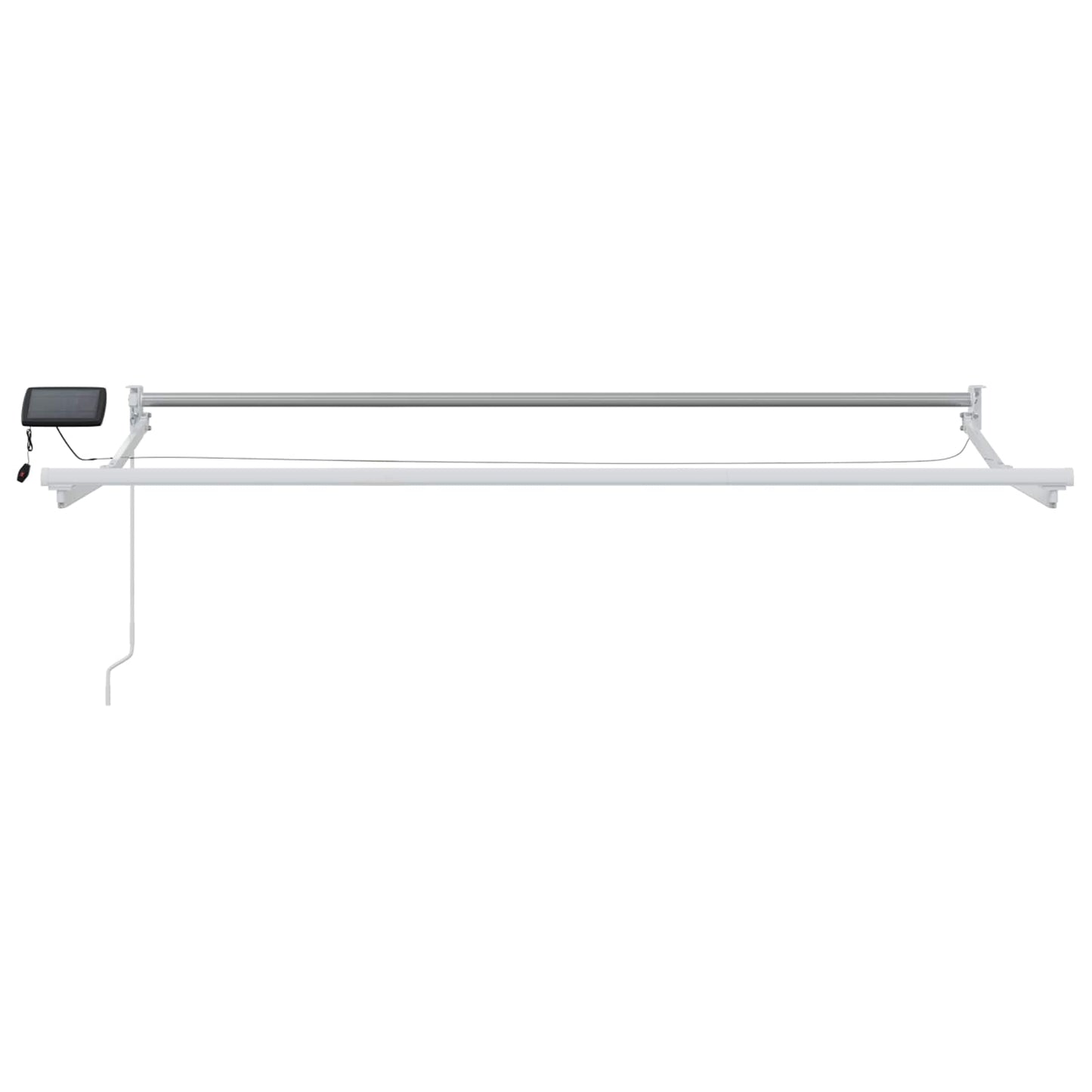 Tenda retrattile manuale con LED Blu e Bianco 2,5 x 2 m