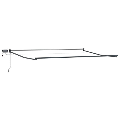 Tenda retrattile manuale con LED Blu e Bianco 4 Ãƒâ€” 3 m