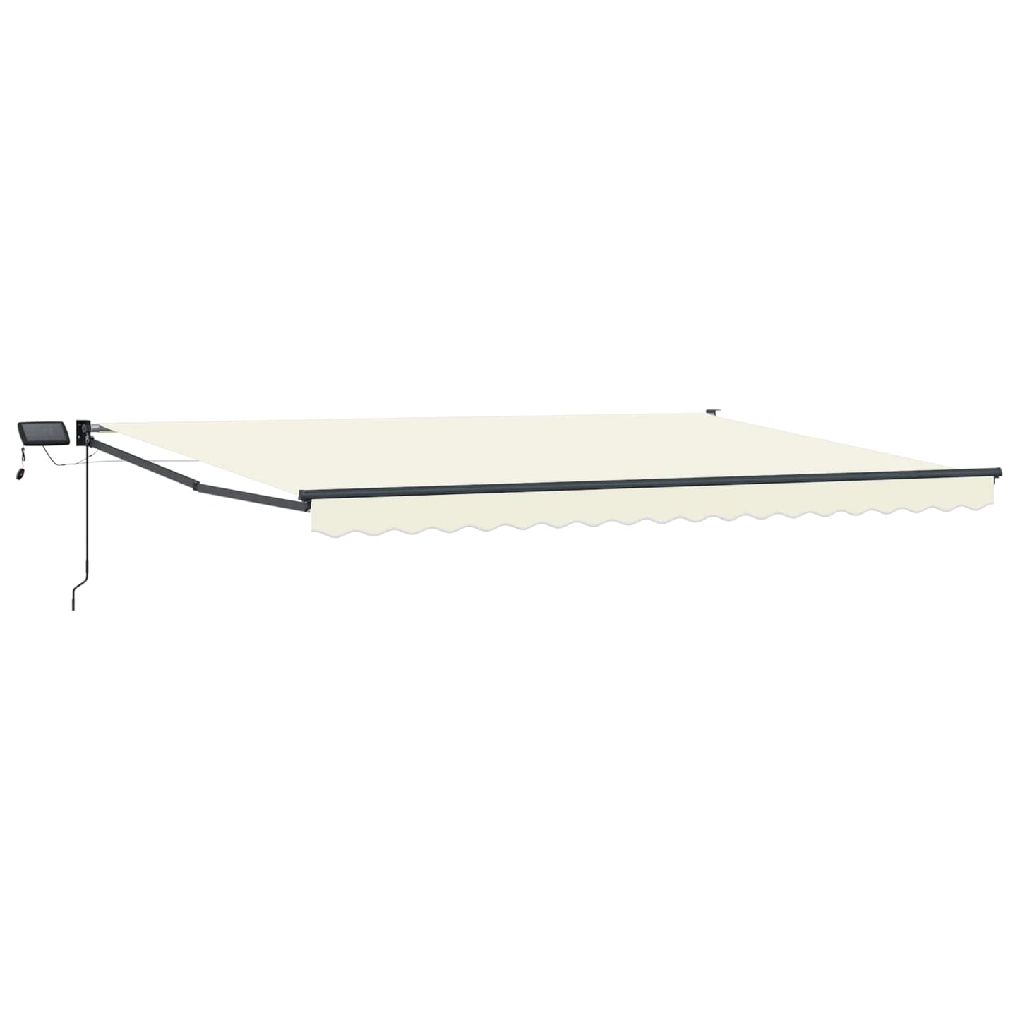 Tenda retrattile manuale con LED Crema 4 Ãƒâ€” 3 m