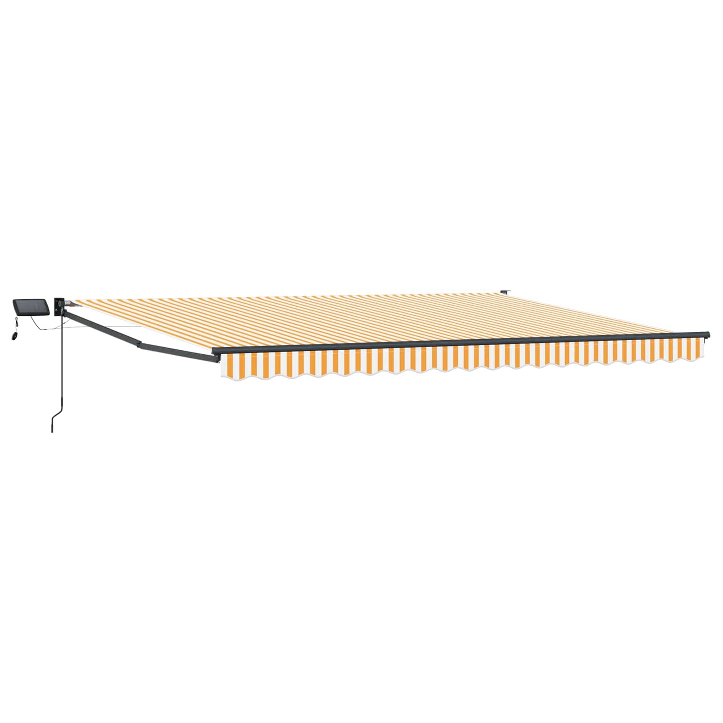 Tenda retrattile manuale con LED Giallo e Bianco 4 Ã— 3 m