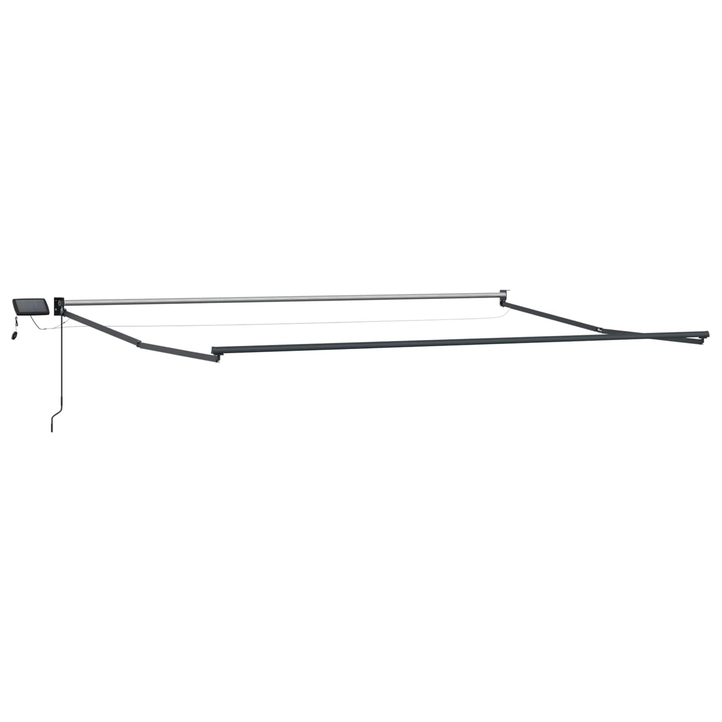 Tenda retrattile manuale con LED Rosso e Bianco 4 Ã— 3 m