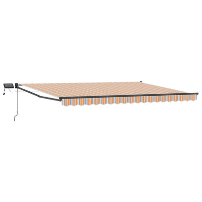 Tenda retrattile manuale con LED Blu e Arancione 4 Ã— 3 m