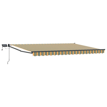 Tenda retrattile manuale con LED Verde e Giallo 4 Ãƒâ€” 3 m