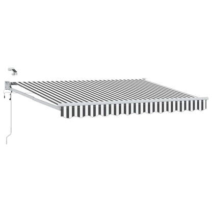 Tettuccio Elettrico Retrattile Antracite e Bianco 3 x 2,5 m