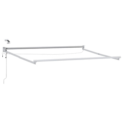 Tettuccio Elettrico Retrattile Blu e Bianco 3,5 x 2,5 m