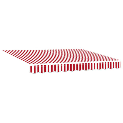 Tettuccio Elettrico Retrattile Rosso e Bianco 3,5 x 2,5 m