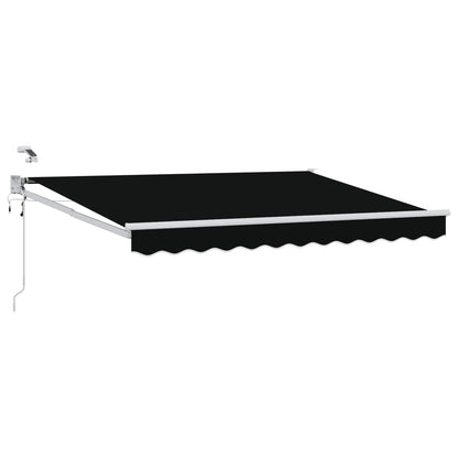 Tettuccio Elettrico Retrattile Nero 3,5 x 2,5 m
