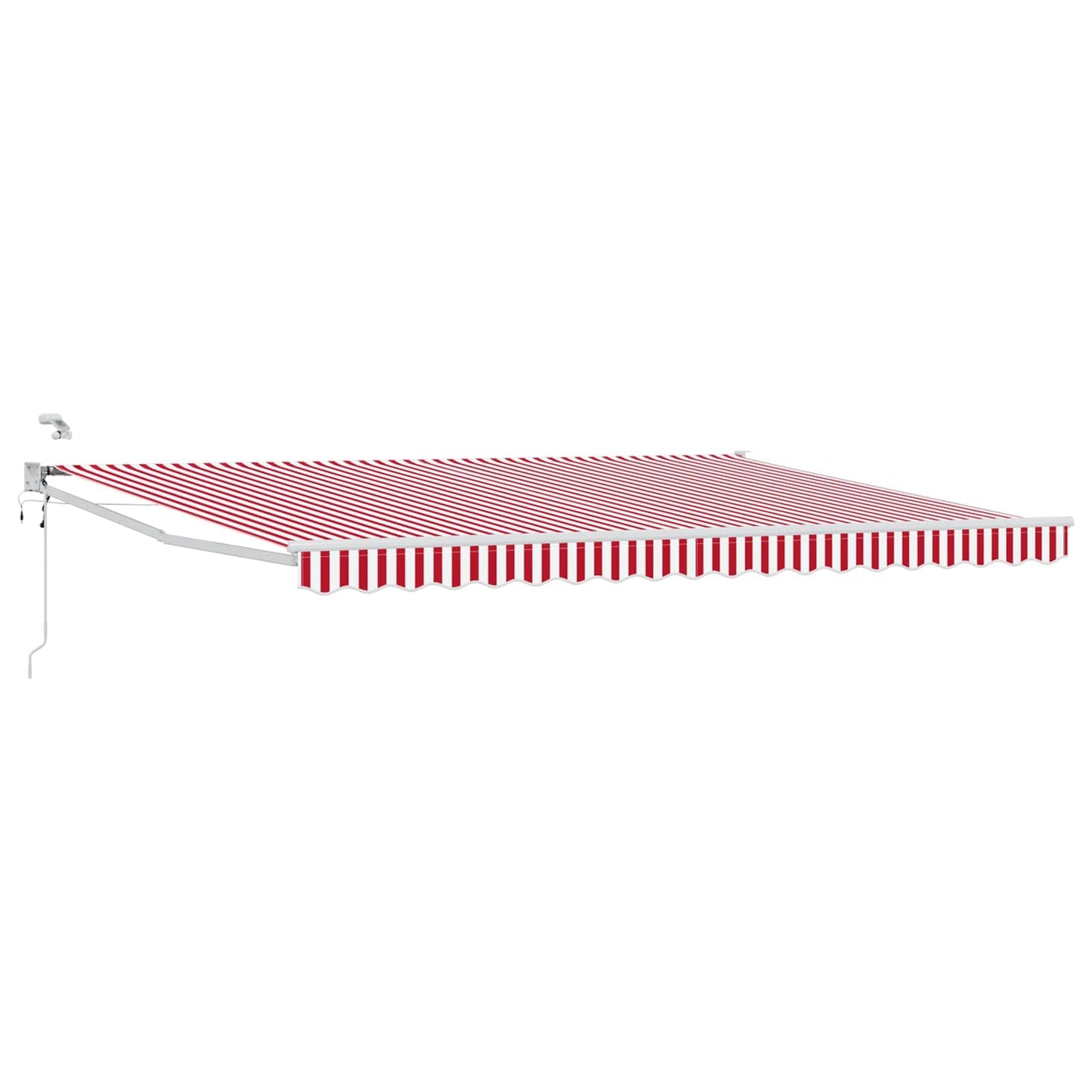 Tettuccio Elettrico Retrattile Rosso e Bianco 4 Ã— 3 m
