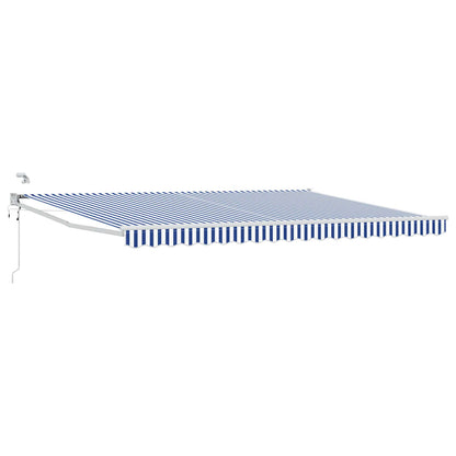 Tettuccio Elettrico Retrattile Blu e Bianco 4,5 Ãƒâ€” 3 m