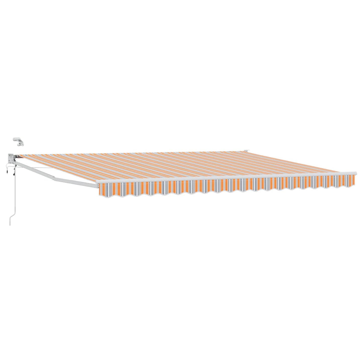 Tettuccio Elettrico Retrattile Blu e Arancione 4,5 Ã— 3 m