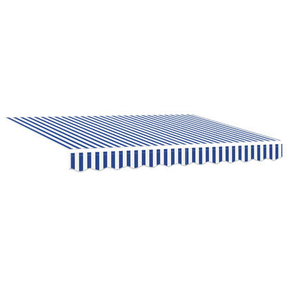Tettuccio Elettrico Retrattile Blu e Bianco 3 x 2,5 m