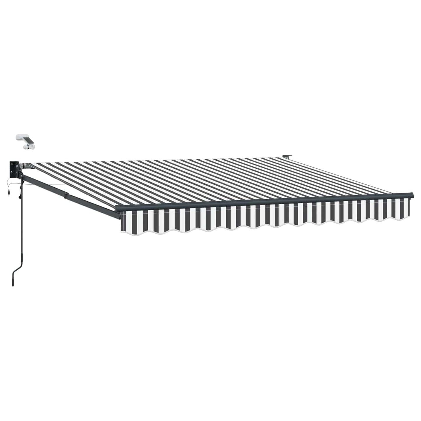 Tettuccio Elettrico Retrattile Antracite e Bianco 3 x 2,5 m