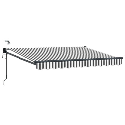 Tettuccio Elettrico Retrattile Antracite e Bianco 3 x 2,5 m