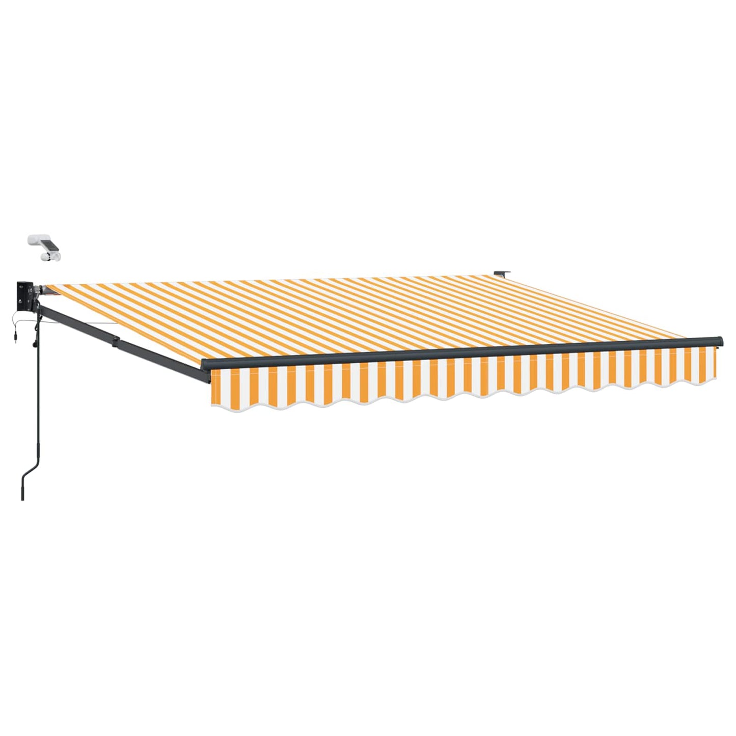 Tettuccio Elettrico Retrattile Arancione e bianco 3,5 x 2,5 m
