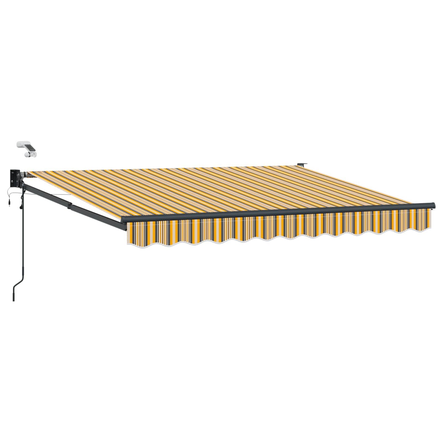Tettuccio Elettrico Retrattile Giallo e Grigio 3,5 x 2,5 m