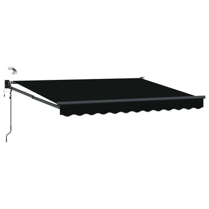 Tettuccio Elettrico Retrattile Nero 3,5 x 2,5 m