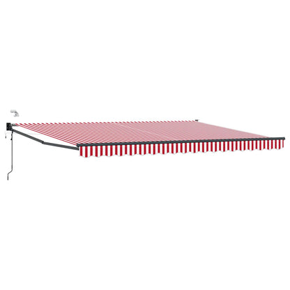Tettuccio Elettrico Retrattile Rosso e Bianco 4 Ã— 3 m