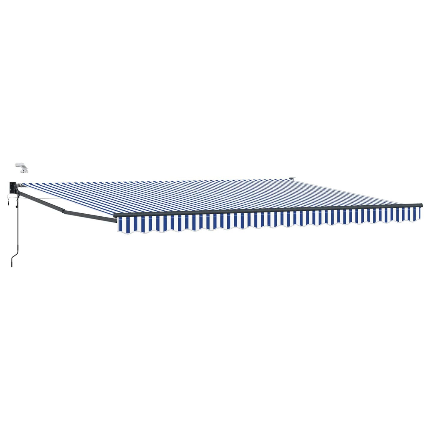 Tettuccio Elettrico Retrattile Blu e Bianco 4,5 Ãƒâ€” 3 m