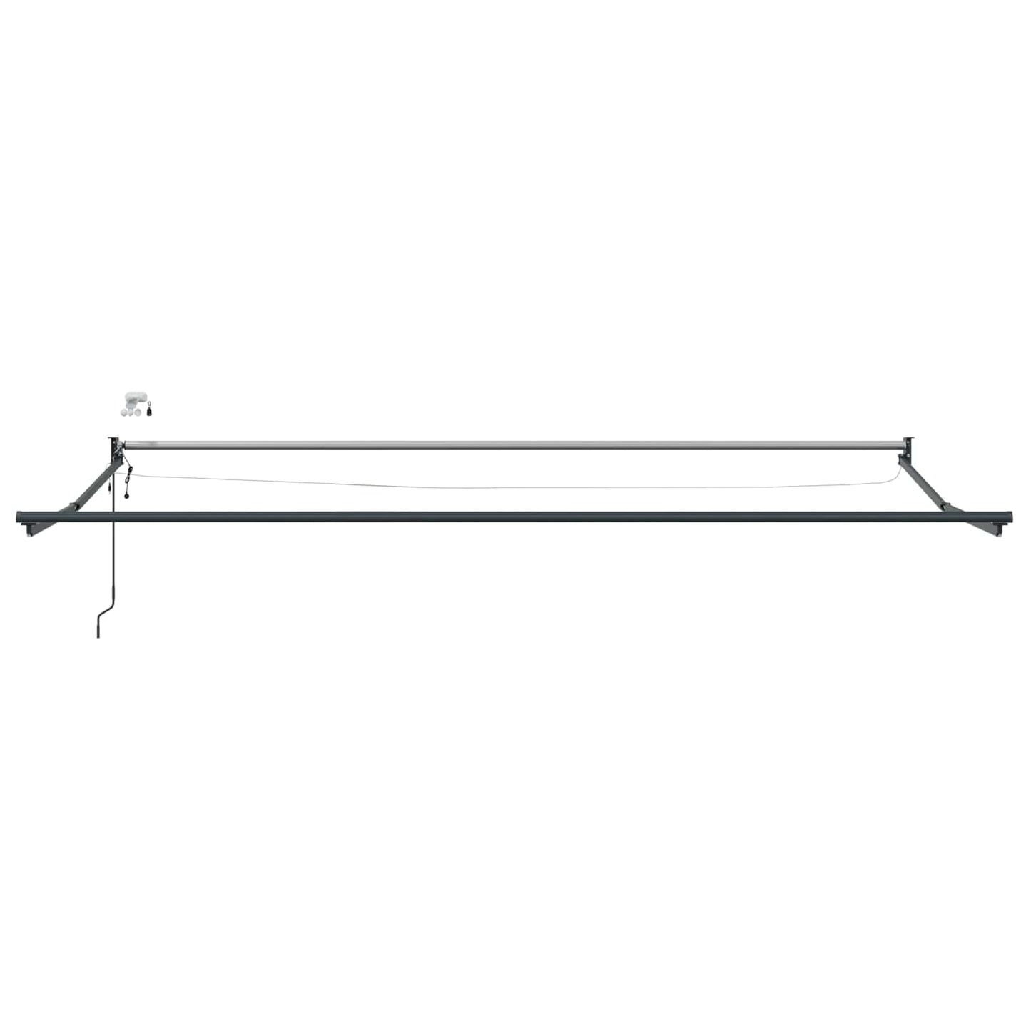 Tettuccio Elettrico Retrattile Arancione e Marrone 4,5 Ã— 3 m