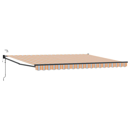 Tettuccio Elettrico Retrattile Blu e Arancione 4,5 Ã— 3 m