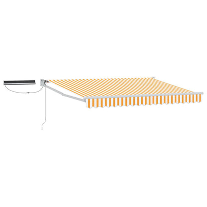 Tettuccio Elettrico Retrattile Giallo e Bianco 3 x 2,5 m