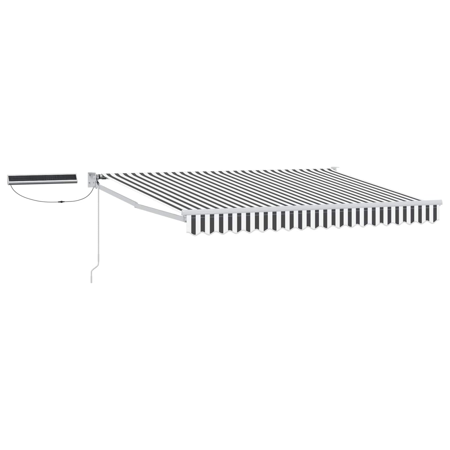 Tettuccio Elettrico Retrattile Antracite e Bianco 3 x 2,5 m