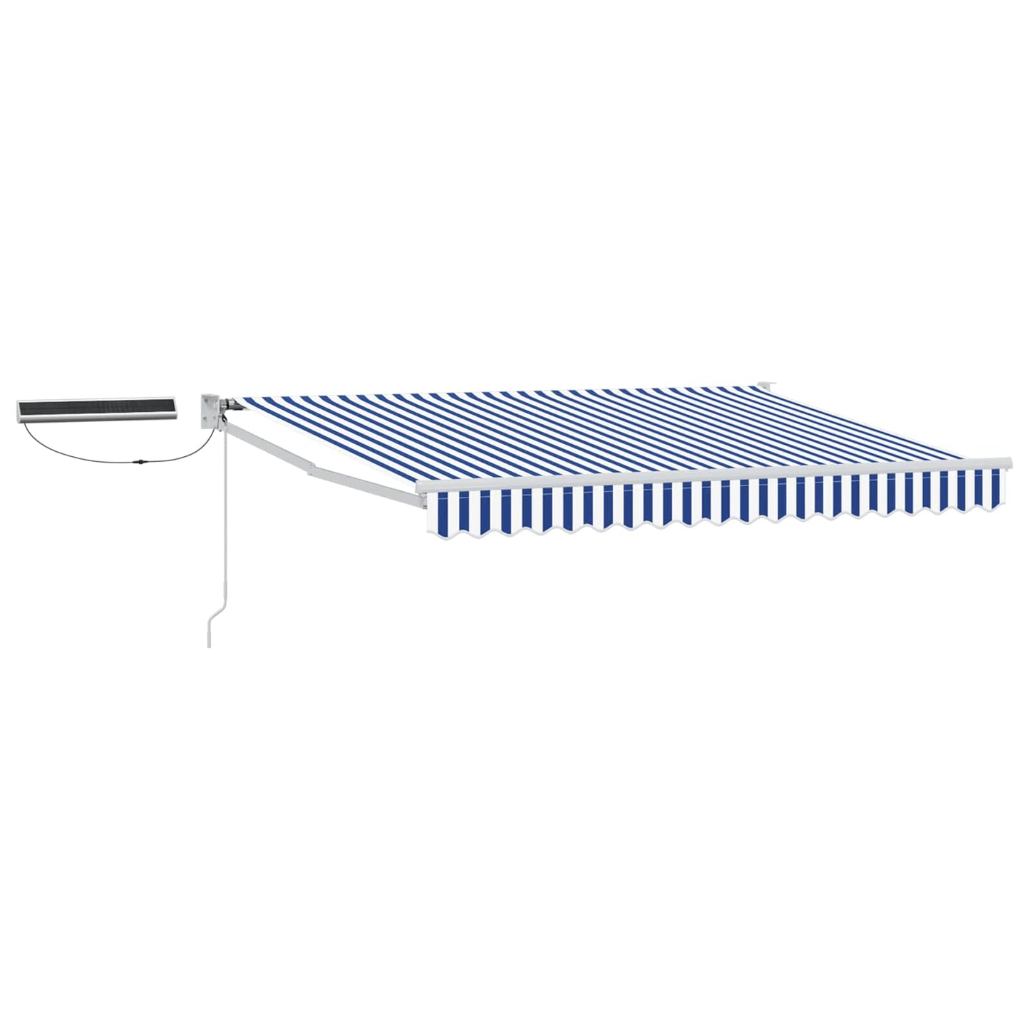 Tettuccio Elettrico Retrattile Blu e Bianco 3,5 x 2,5 m