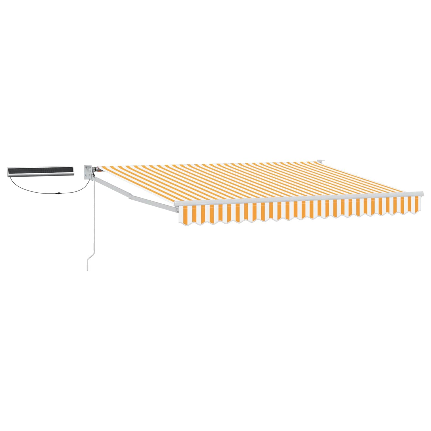 Tettuccio Elettrico Retrattile Arancione e bianco 3,5 x 2,5 m