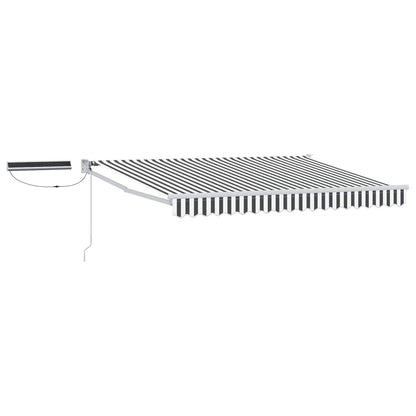 Tettuccio Elettrico Retrattile Antracite e Bianco 3,5 x 2,5 m
