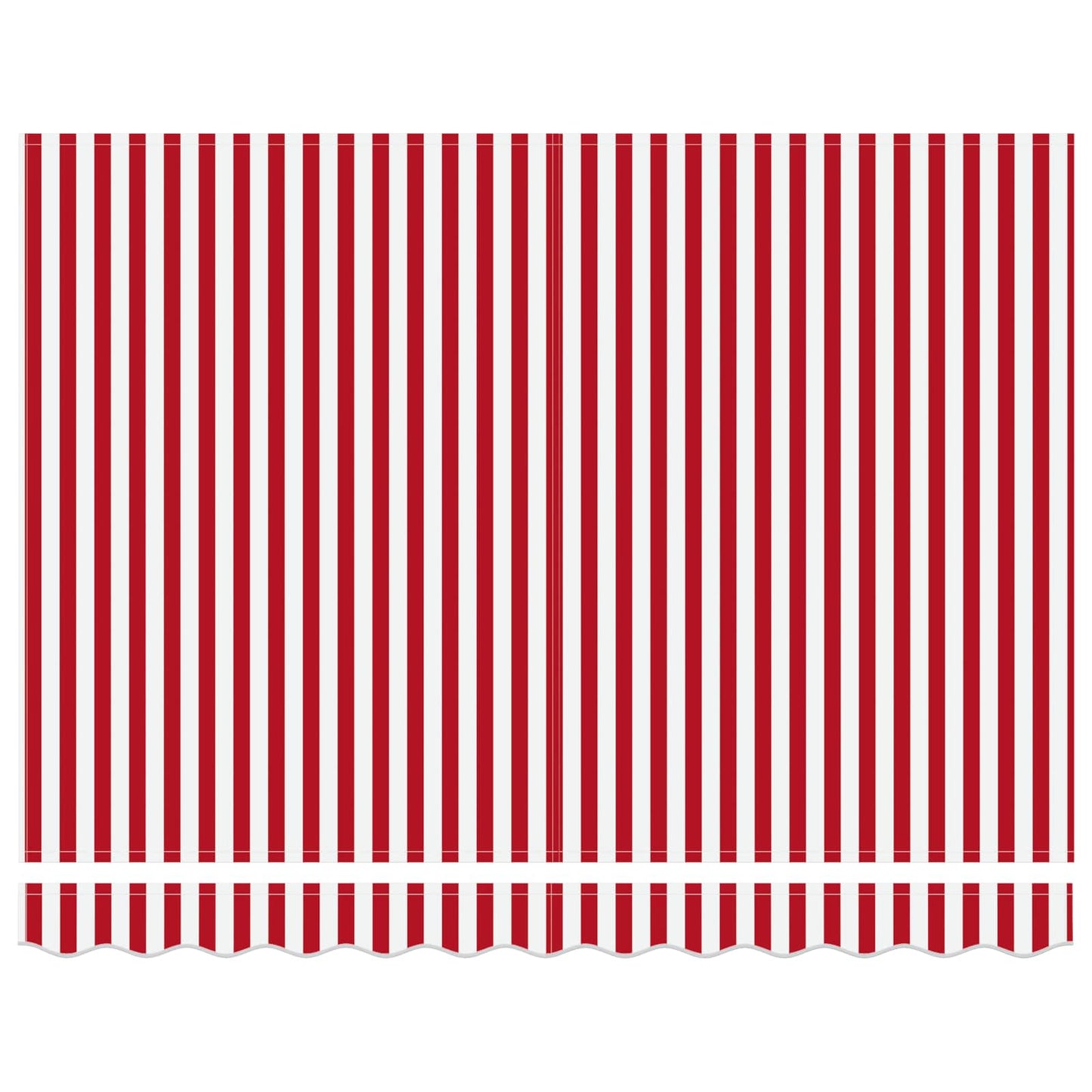 Tettuccio Elettrico Retrattile Rosso e Bianco 3,5 x 2,5 m
