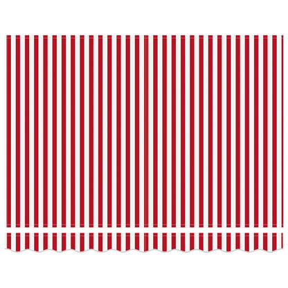 Tettuccio Elettrico Retrattile Rosso e Bianco 3,5 x 2,5 m