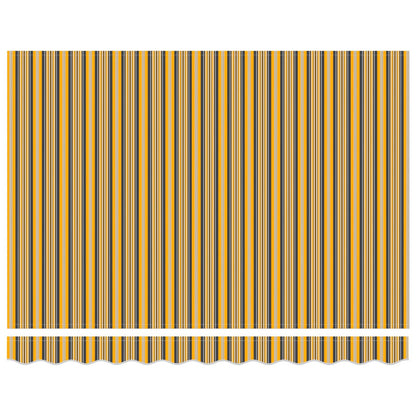 Tettuccio Elettrico Retrattile Giallo e Grigio 3,5 x 2,5 m